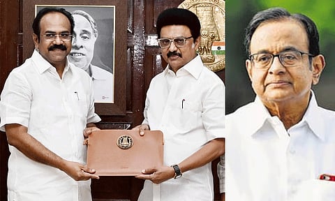 பட்ஜெட்டை பாராட்டிய ப.சிதம்பரம்... நன்றி தெரிவித்த அமைச்சர் தங்கம் தென்னரசு