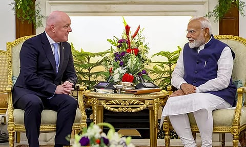 பிரதமர் மோடி - நியூசிலாந்து பிரதமர் சந்திப்பு; முக்கிய ஒப்பந்தங்கள் கையெழுத்து