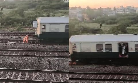 அதிகாலையில் அதிர்ச்சி சம்பவம்: ரெயில் முன்பு பாய்ந்து பெண் தற்கொலை?