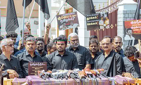 முல்லைப்பெரியாறு, மேகதாது பிரச்சினை குறித்து இன்றைய கூட்டத்தில் முதல்-அமைச்சர் பேச வேண்டும் - அண்ணாமலை