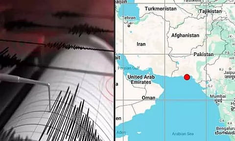 அரபிக்கடல் பகுதியில் நிலநடுக்கம்; ரிக்டரில் 4.2 ஆக பதிவு