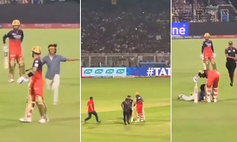 மைதானத்திற்குள் அத்துமீறி நுழைந்த ரசிகர்.. விராட் கோலி செய்த செயல்.. வீடியோ வைரல்