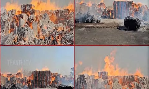 குஜராத்: காகித தொழிற்சாலையில் பயங்கர தீ விபத்து