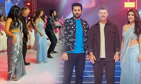 David Warner Superb Dance With Sreeleela And Kethika