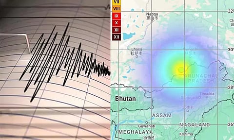 திபெத்தில் நிலநடுக்கம்: ரிக்டரில் 4.5 ஆக பதிவு