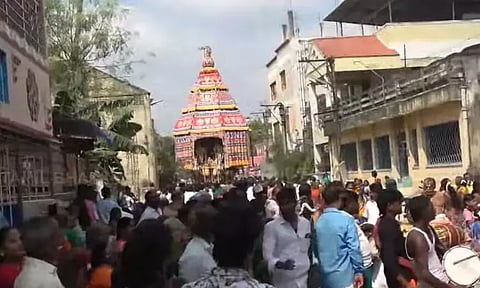 ஒப்பிலியப்பன் கோவிலில் பங்குனி பெருவிழா தேரோட்டம்