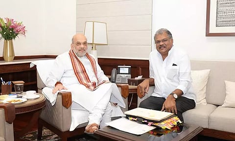 டெல்லியில் அமித்ஷாவுடன் ஜி.கே.வாசன் சந்திப்பு