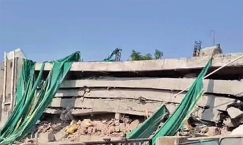 அடுக்கு மாடி கட்டிடம் இடிந்து விழுந்ததில் 6 தொழிலாளர்கள் உயிரிழப்பு