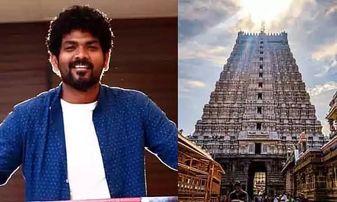 திருவண்ணாமலை கோவிலில் சாமி தரிசனம் செய்த விக்னேஷ் சிவன்