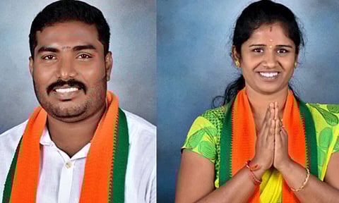 தீபாவளி, ஏலச்சீட்டு நடத்தி மோசடி: முன்னாள் பா.ஜனதா பெண் நிர்வாகி, கணவருடன் கைது