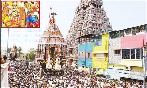 திருவானைக்காவல் ஜம்புகேஸ்வரர் கோவில் தேரோட்டம்