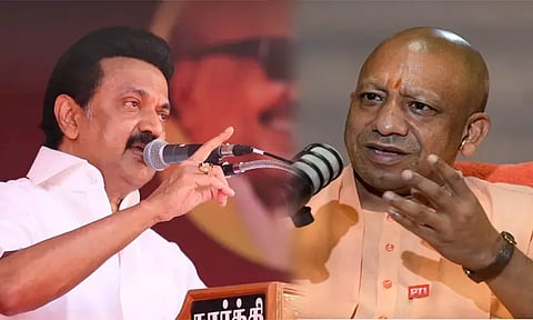 மொழியை வைத்து குறுகிய அரசியல் செய்யும் முதல்-அமைச்சர் மு.க.ஸ்டாலின் - யோகி ஆதித்யநாத் மீண்டும் தாக்கு