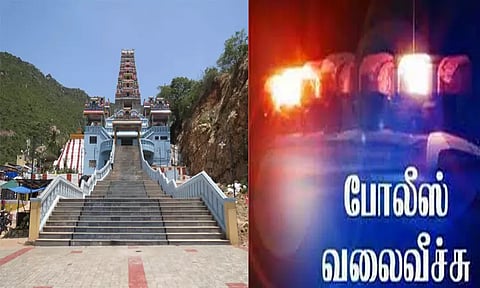 மருதமலை சுப்பிரமணிய சுவாமி கோவிலில் வெள்ளி வேல் திருட்டு: சாமியார் வேடத்தில் மர்ம ஆசாமி கைவரிசை