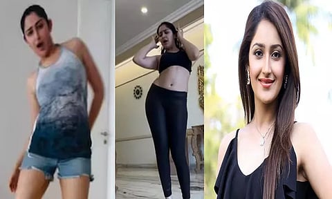 நடனத்தில் அசத்தும் சாயிஷா… வைரலாகும் வீடியோ