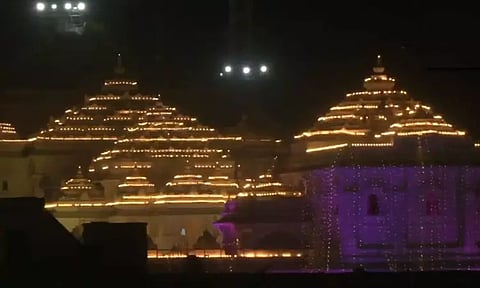 பக்தர்கள் மீது புனித நீர் தெளிக்க டிரோன்கள்.. ராம நவமி கொண்டாட்டத்திற்கு தயாராகும் அயோத்தி