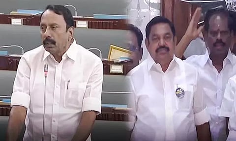 வெளியேற்றப்பட்ட அதிமுகவினர்.... அவையில் இருந்த செங்கோட்டையன்