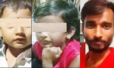 காதல் மனைவி இறந்த துக்கத்தில்.. 2 பிஞ்சு குழந்தைகளை கொன்று தொழிலாளி தற்கொலை