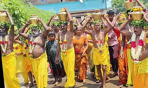 நாகூர் திரௌபதி அம்மன் ஆலயத்தில் பால்குட ஊர்வலம்