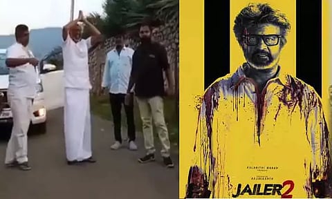 "ஜெயிலர் 2" படப்பிடிப்பில் ரஜினியை காண திரண்ட ரசிகர்கள்