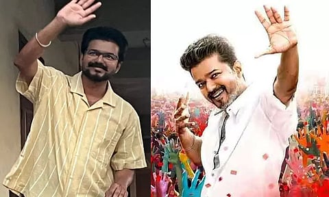 "ஜன நாயகன்" படப்பிடிப்பில் ரசிகர்களை பார்த்து கை அசைத்த விஜய்