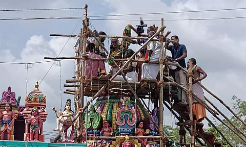 பேராவூரணி: பொன்னி விநாயகர் கோவில் கும்பாபிஷேகம்