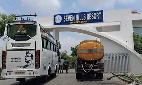 ராமேஸ்வரத்தில் உள்ள சொகுசு விடுதியின் 60 அறைகளுக்கு சீல்