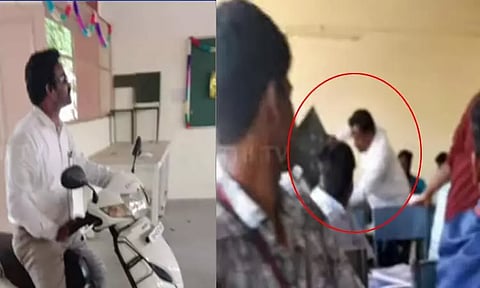 பழனி கலைக்கல்லூரியில் மாணவர்களை தாக்கிய பேராசிரியர் சஸ்பெண்ட்