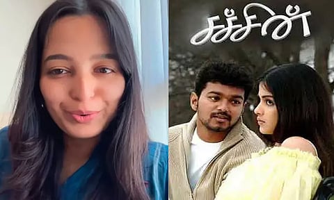 "சச்சின்" ரீ-ரிலீஸில் வைரலான நடிகை ரஷ்மி நெகிழ்ச்சி