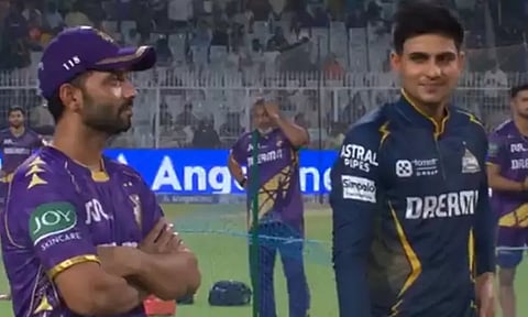 ஐ.பி.எல்.: குஜராத் அணிக்கு எதிராக டாஸ் வென்ற கொல்கத்தா பந்துவீச்சு தேர்வு