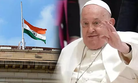 போப் மறைவு - இந்தியாவில் 3 நாட்கள் துக்கம் அனுசரிப்பு