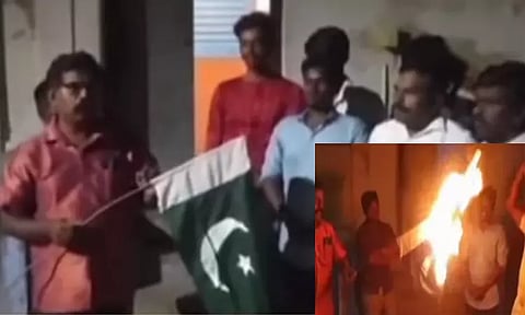 பாகிஸ்தான் கொடி எரிப்பு: நெல்லையில் பரபரப்பு