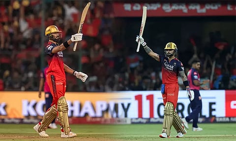 கோலி, படிக்கல் அதிரடி: ராஜஸ்தான் அணிக்கு 206 ரன்கள் வெற்றி இலக்கு