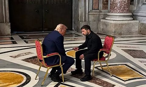 நிபந்தனையற்ற போர்நிறுத்தம்.. டிரம்புடன் ஜெலென்ஸ்கி பேச்சுவார்த்தை