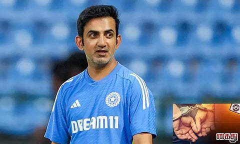 கவுதம் கம்பீருக்கு கொலை மிரட்டல் விடுத்த கல்லூரி மாணவன் கைது