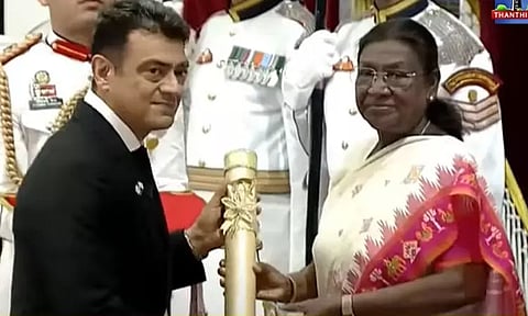 நடிகர் அஜித்குமாருக்கு பத்மபூஷன் விருது