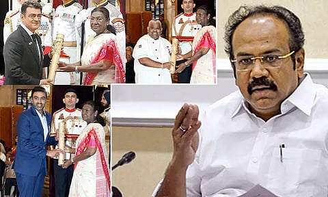 பத்ம விருது பெற்றவர்களுக்கு அமைச்சர் தங்கம் தென்னரசு வாழ்த்து