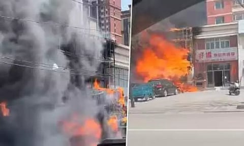 சீனா: ஓட்டலில் பயங்கர தீ விபத்து - 22 பேர் பலி