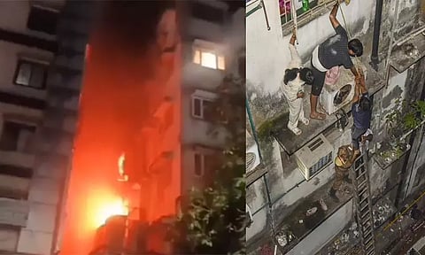 கொல்கத்தா: ஓட்டலில் ஏற்பட்ட திடீர் தீ விபத்து - 14 பேர் பரிதாப பலி