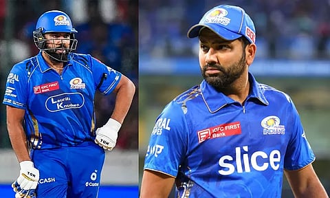 ஐ.பி.எல். வரலாற்றில் 2-வது வீரர்... மும்பை அணிக்காக 6 ஆயிரம் ரன்கள்; ரோகித் சர்மா புதிய சாதனை