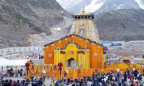 கேதர்நாத் கோவில் நடை திறப்பு - திரளான பக்தர்கள் தரிசனம்