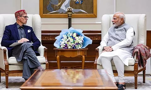 டெல்லியில் பிரதமர் மோடியுடன் உமர் அப்துல்லா சந்திப்பு