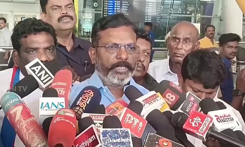 'புதிய கல்விக் கொள்கையை இதற்காகத்தான் எதிர்க்கிறோம்..' - திருமாவளவன் பேட்டி