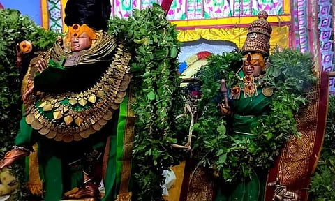 சங்கரன்கோவிலில் சித்திரை திருவிழா: பச்சை சாத்தி பக்தர்களுக்கு காட்சியளித்த நடராஜர்