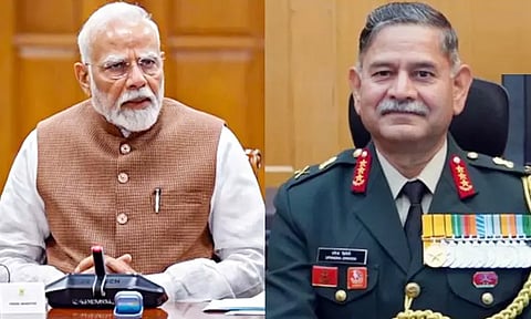 பிரதமர் மோடியுடன் ராணுவ தளபதி சந்திப்பு