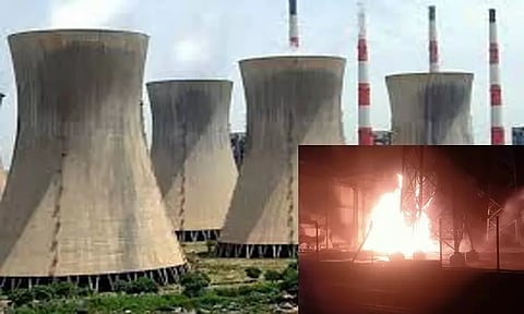 என்எல்சி அனல்மின் நிலையத்தில் திடீர் தீ விபத்து