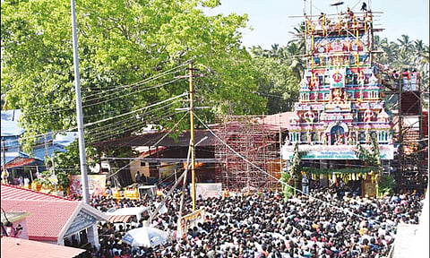 மண்டைக்காடு பகவதியம்மன் கோவிலில் ராஜகோபுர கும்பாபிஷேகம்