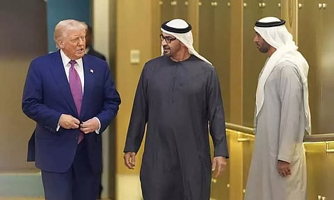 அமெரிக்க ஜனாதிபதி டிரம்ப் அபுதாபி வருகை