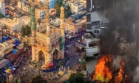 ஐதராபாத்தில் குண்டு வெடிப்பு நடத்த சதி திட்டம்; ஐ.எஸ். பயங்கரவாதிகள் கைது