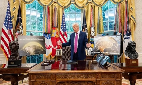 விண்வெளியில் இருந்து தாக்கினாலும் பாதுகாப்பு... கோல்டன் டோம் அமைக்க டிரம்ப் தீவிர ஆர்வம்