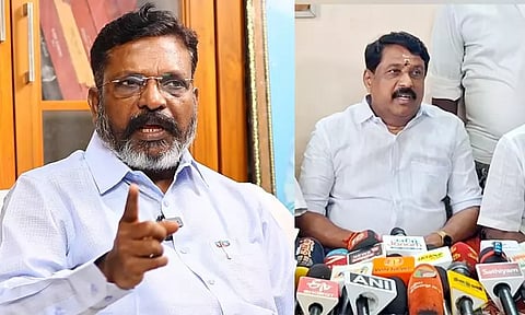 திமுக கூட்டணியில் இருந்து திருமாவளவன் வெளியேற வேண்டும்: நயினார் நாகேந்திரன்